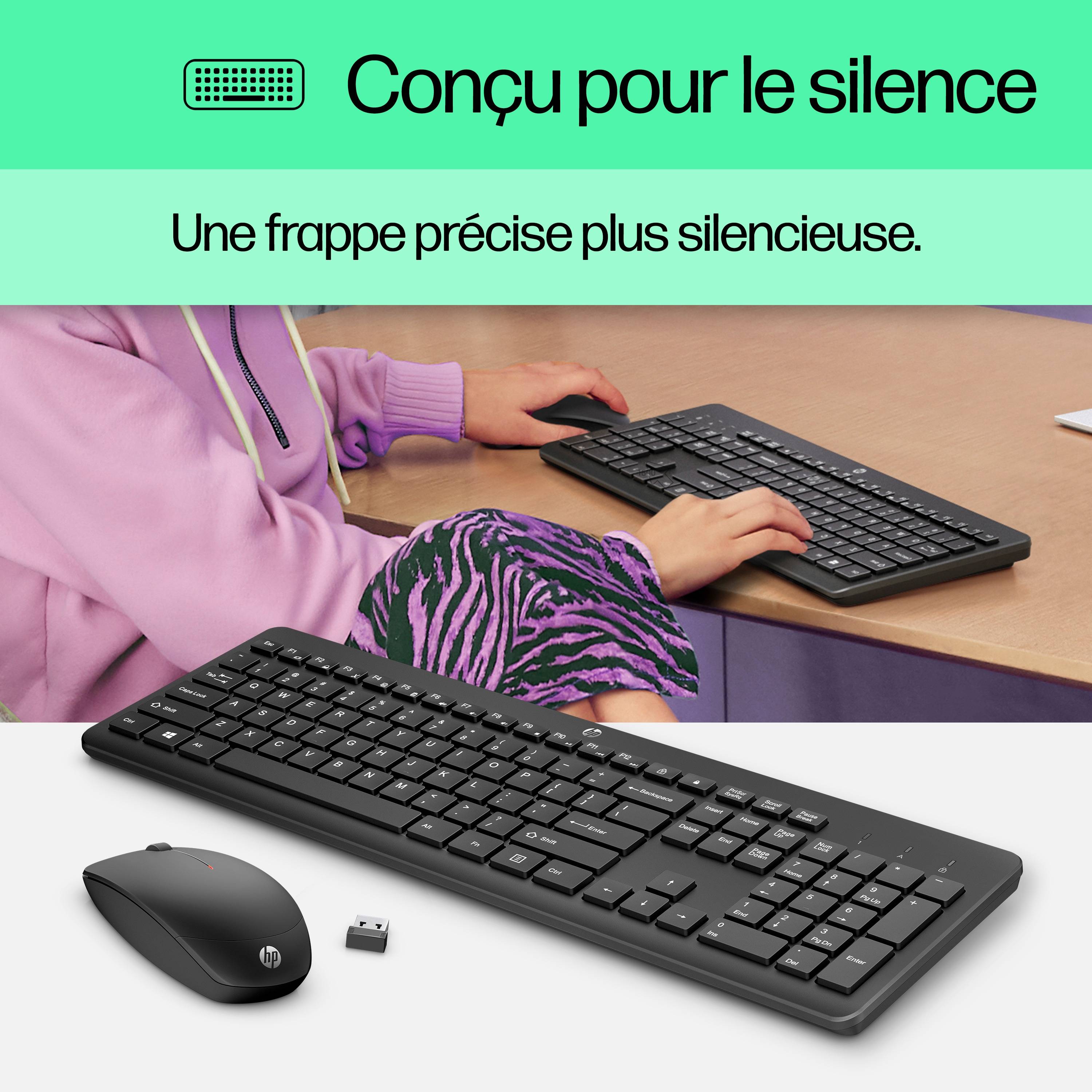 Rca Informatique - image du produit : HP 230 WL MOUSE+KB COMBO