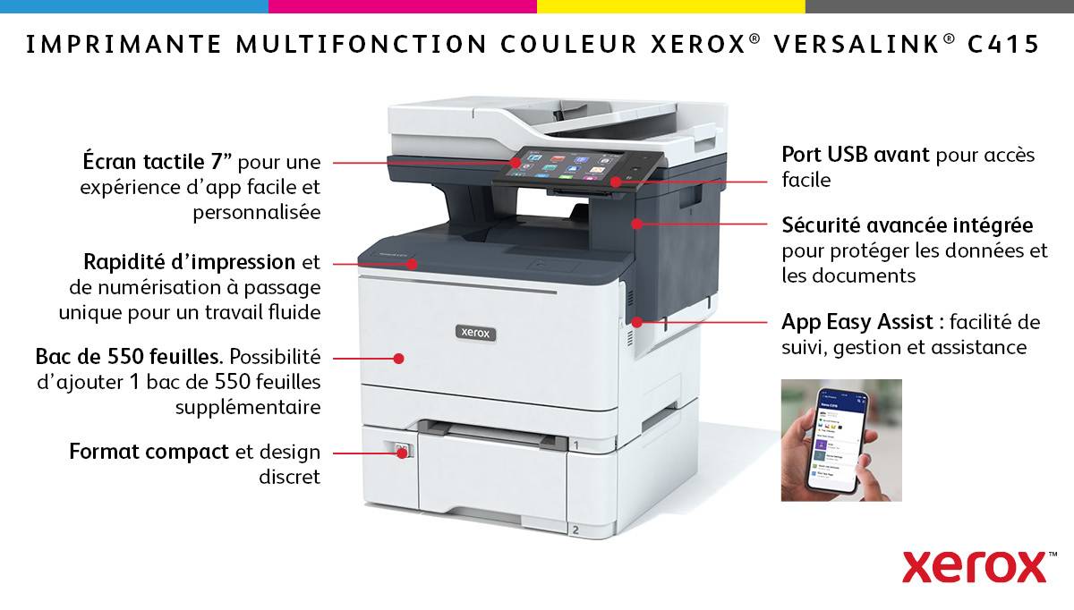 Rca Informatique - image du produit : VERSALINK C415 A4 40PPM DUPLEX COPY/PRINT/SCAN/FAX PS3 PCL5E/6