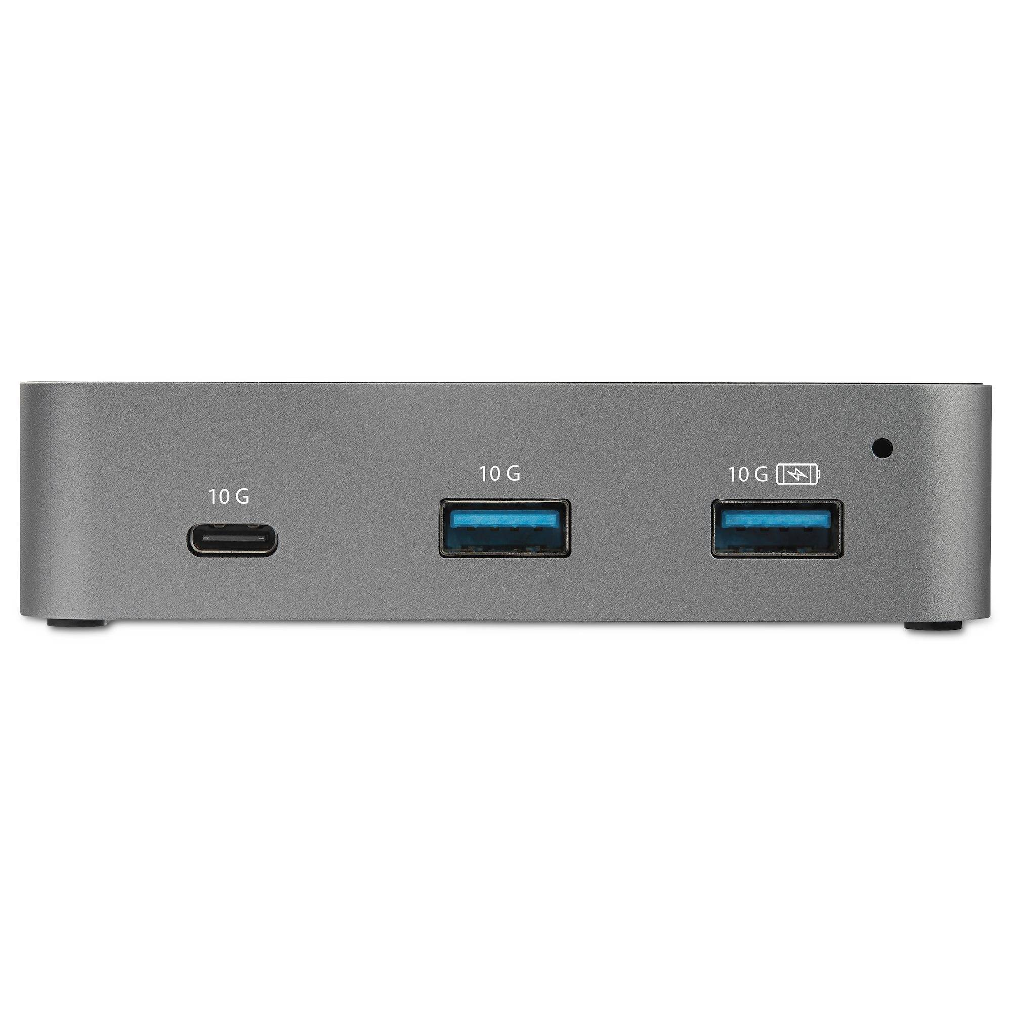 Rca Informatique - image du produit : 4-PORT USB C HUB - 10 GBPS 3X TYPE A - 1X TYPE C - POWERED