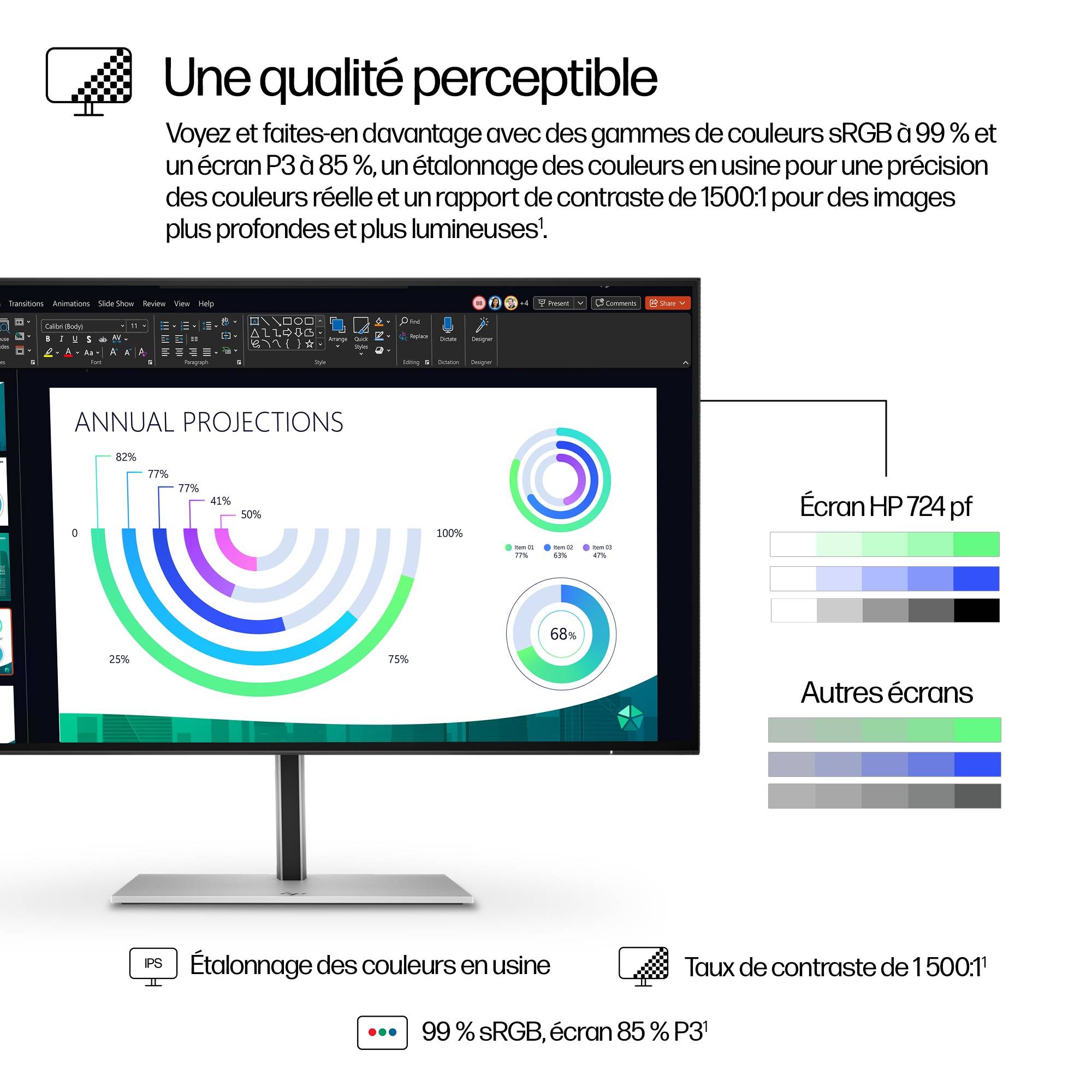 Rca Informatique - image du produit : S7 PRO 724PF FHD 23.8IN 1920X1080 16:9 HDMI/DP