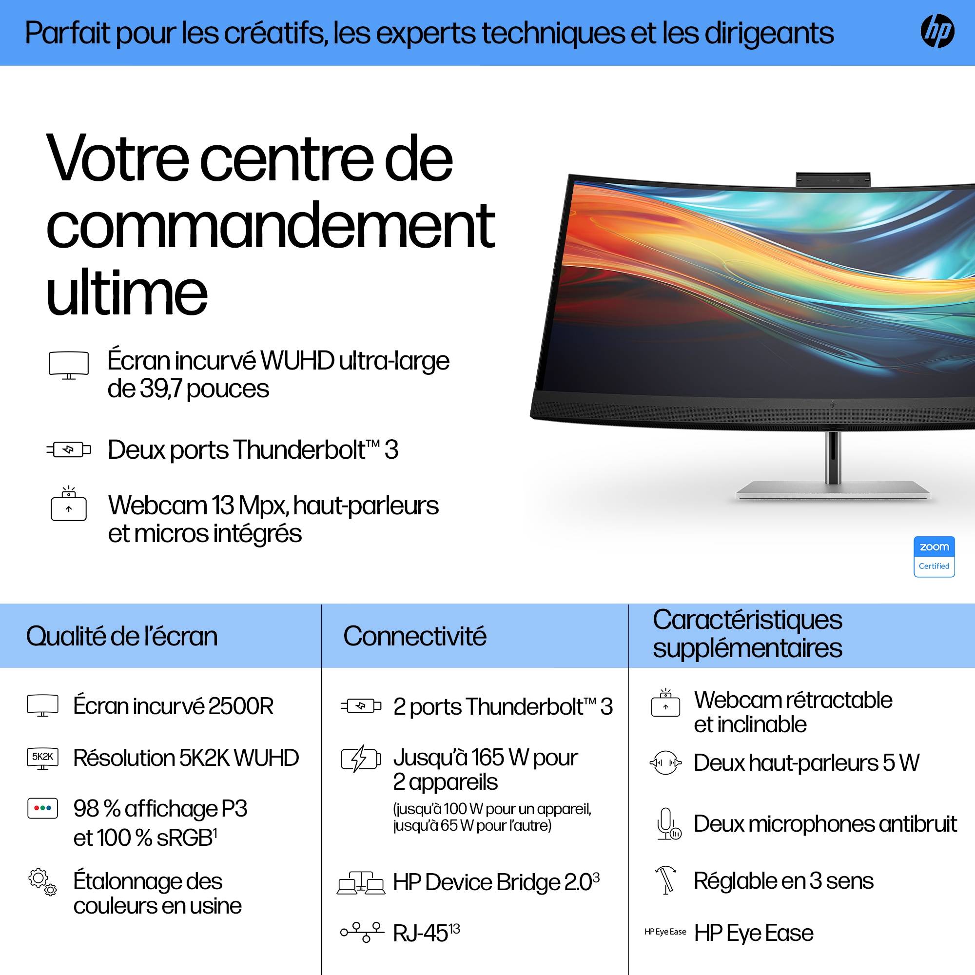 Rca Informatique - image du produit : S7 PRO 740PM 39.7IN 21:9 5120X2160 1000:1 5MS USB/DP/HDMI