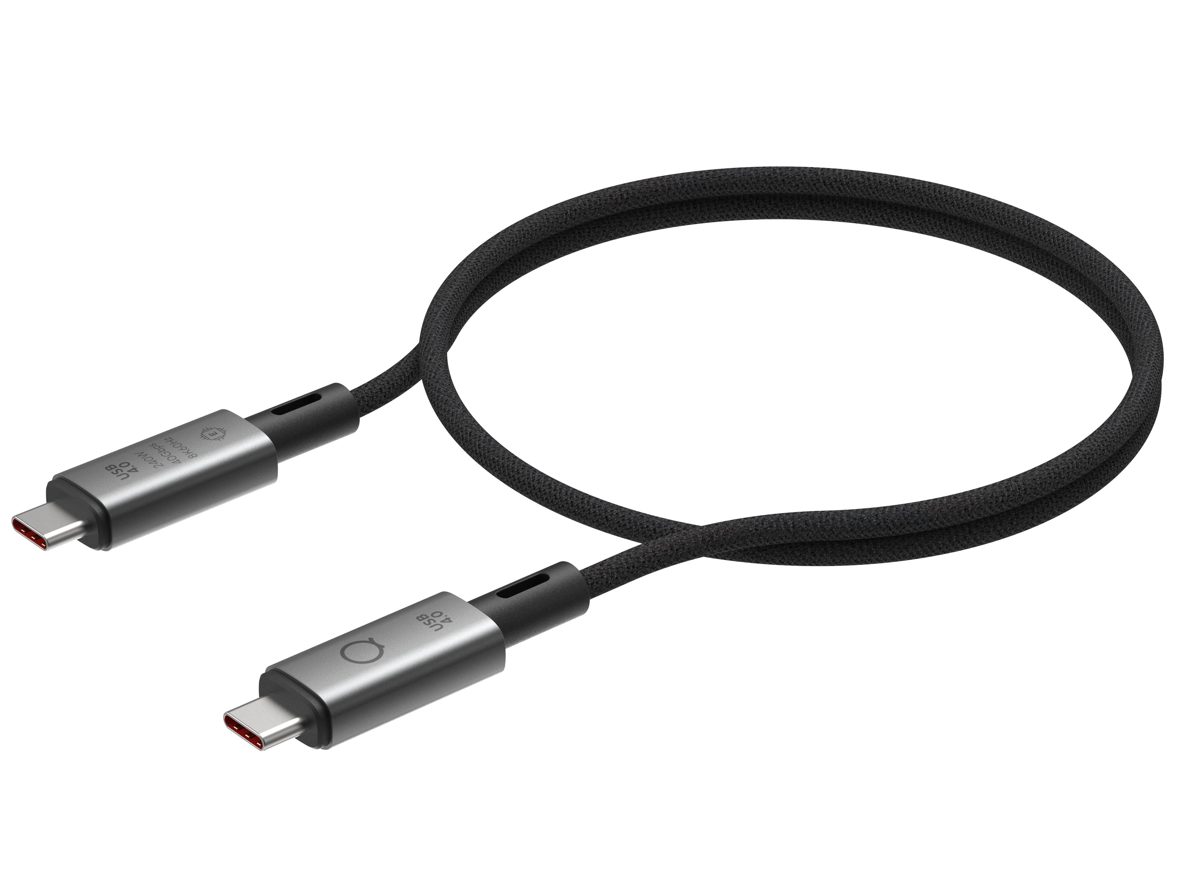 Rca Informatique - Image du produit : USB-C CABLE 1M USB4 LINQ - BLACK