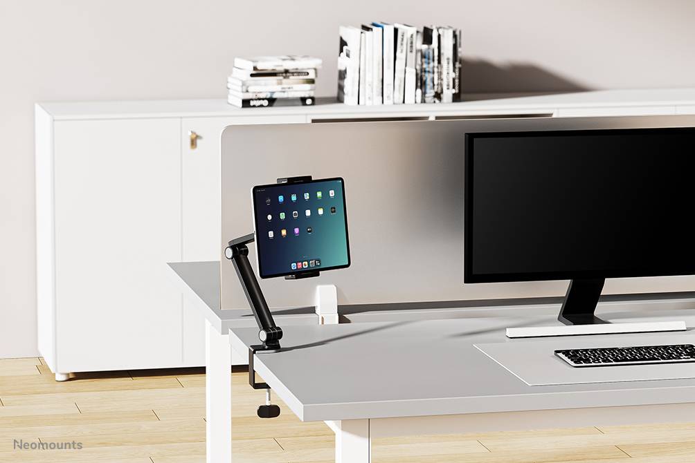 Rca Informatique - image du produit : TABLET DESK CLAMP (SUITED FROM 4.7IN UP TO 12.9IN) BLACK