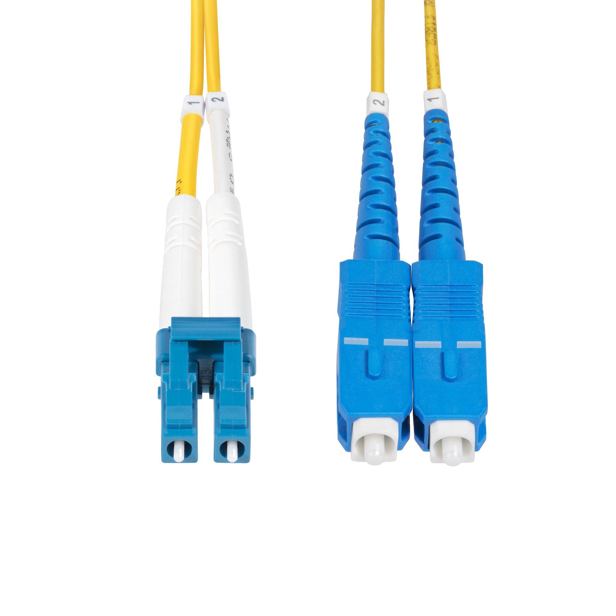 Rca Informatique - image du produit : LC/SC SINGLE MODE FIBER CABLE OS2/UPC/DUPLEX/LSZH