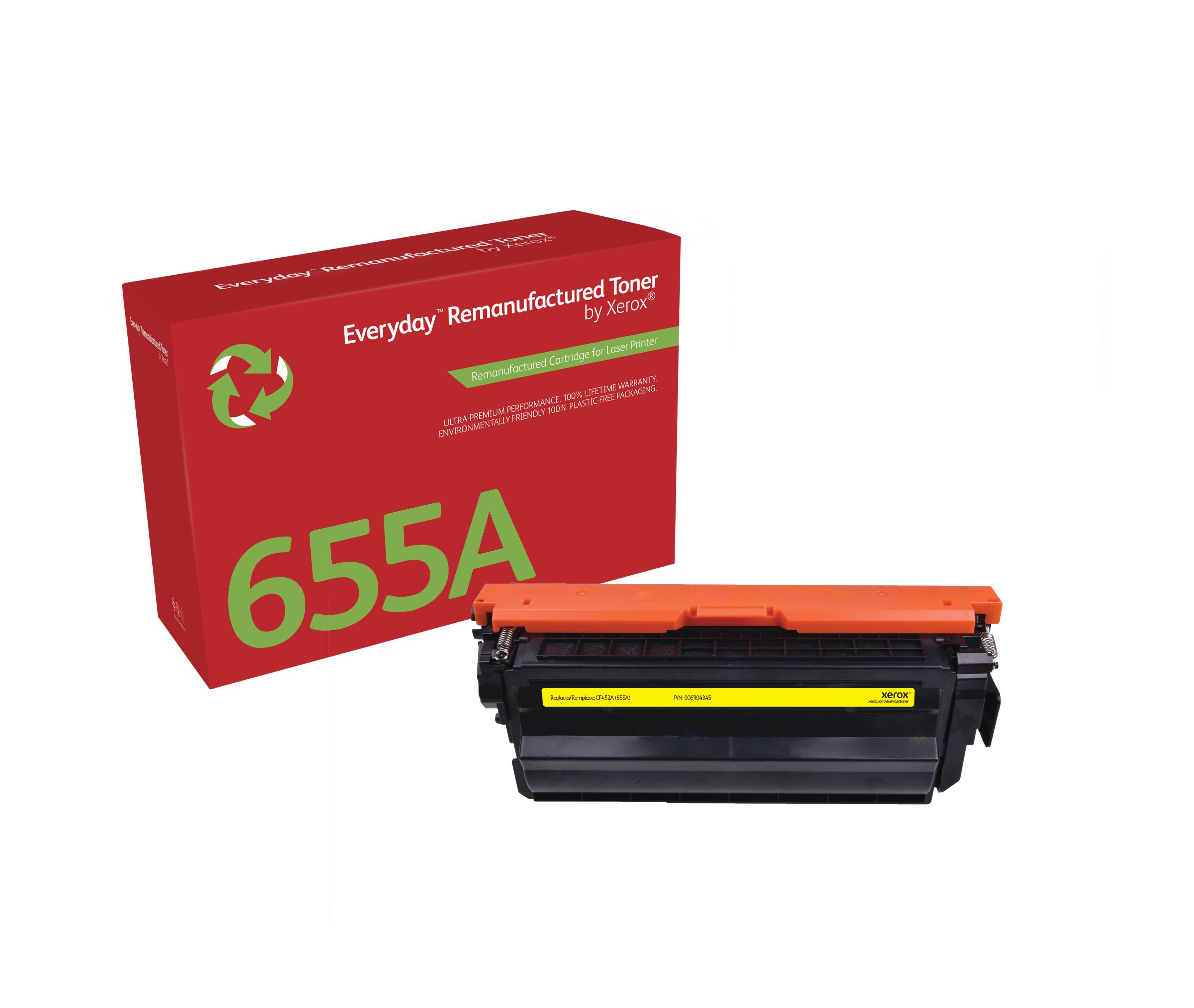 Rca Informatique - Image du produit : EVERYDAY YELLOW TONER COMPATIBLE WITH HP 655A (CF452A)