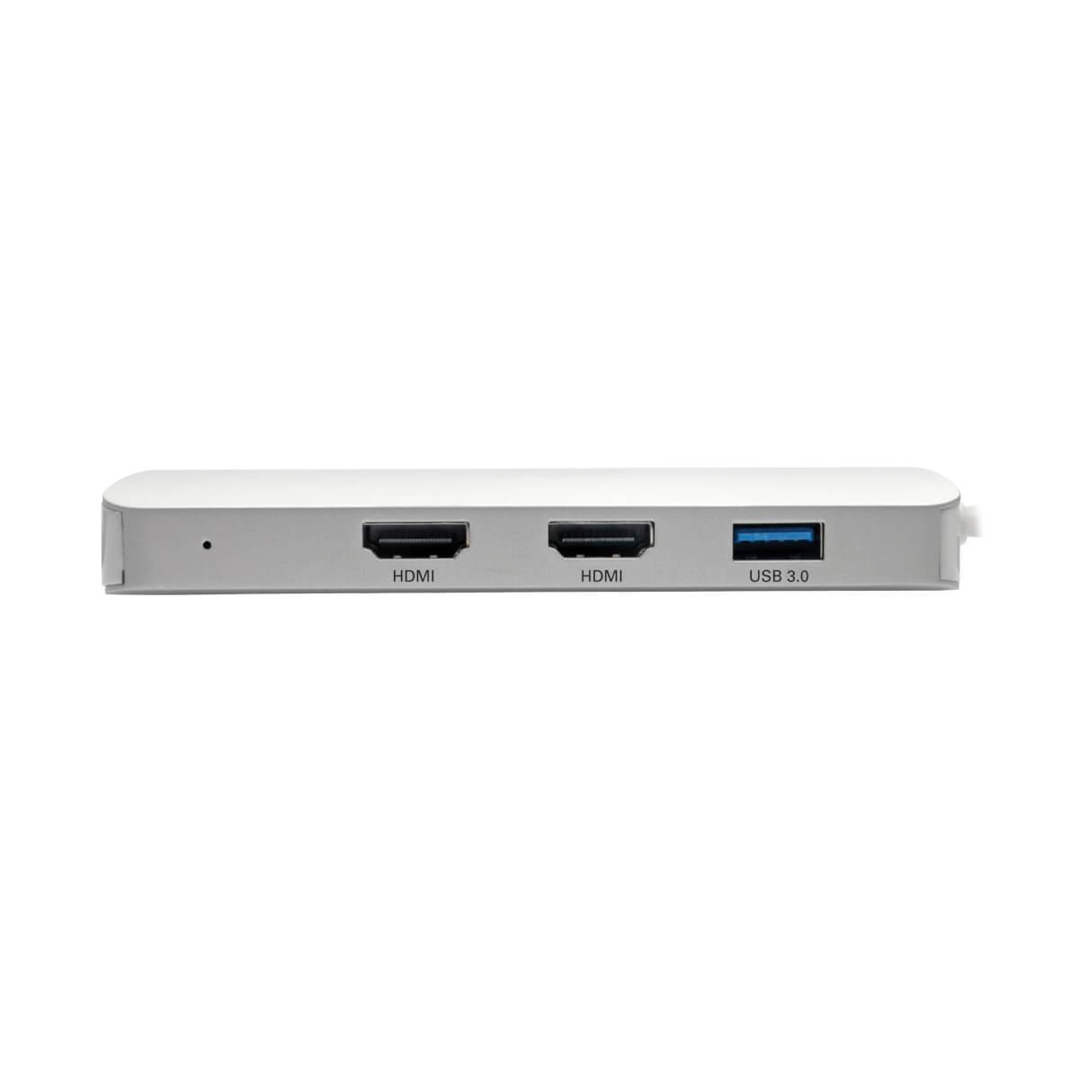 Rca Informatique - image du produit : USB-C DOCKING STATION TYPE-C X2 HDMI+VGA THUNDERB 3 PD CHARGE