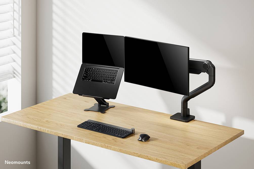 Rca Informatique - image du produit : NOTEBOOK DESK STAND ERGONOMIC PORTABLE HEIGHT ADJUST BLACK