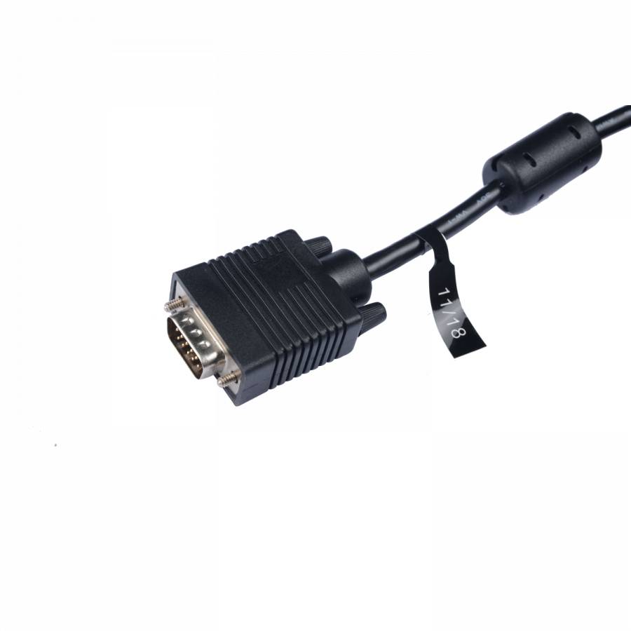 Rca Informatique - image du produit : VGA CABLE 1080P 5M 16.4FT BLACK VGA TO VGA 1080P FHD VIDEO CABLE