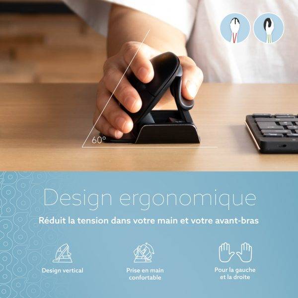 Rca Informatique - image du produit : R-GO TWISTER AMBIDEXTROUS ERGONOMIC MOUSE - WIRED/WIRELESS