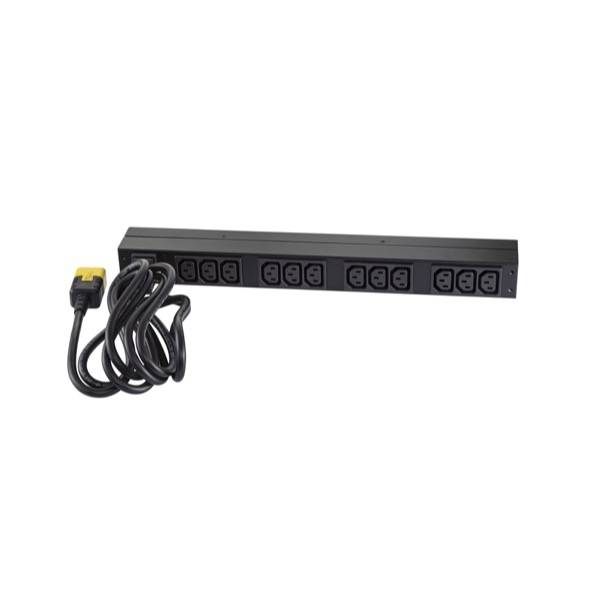 Rca Informatique - image du produit : RACK PDU BASIC 1U 16A 208/230V (12) C13