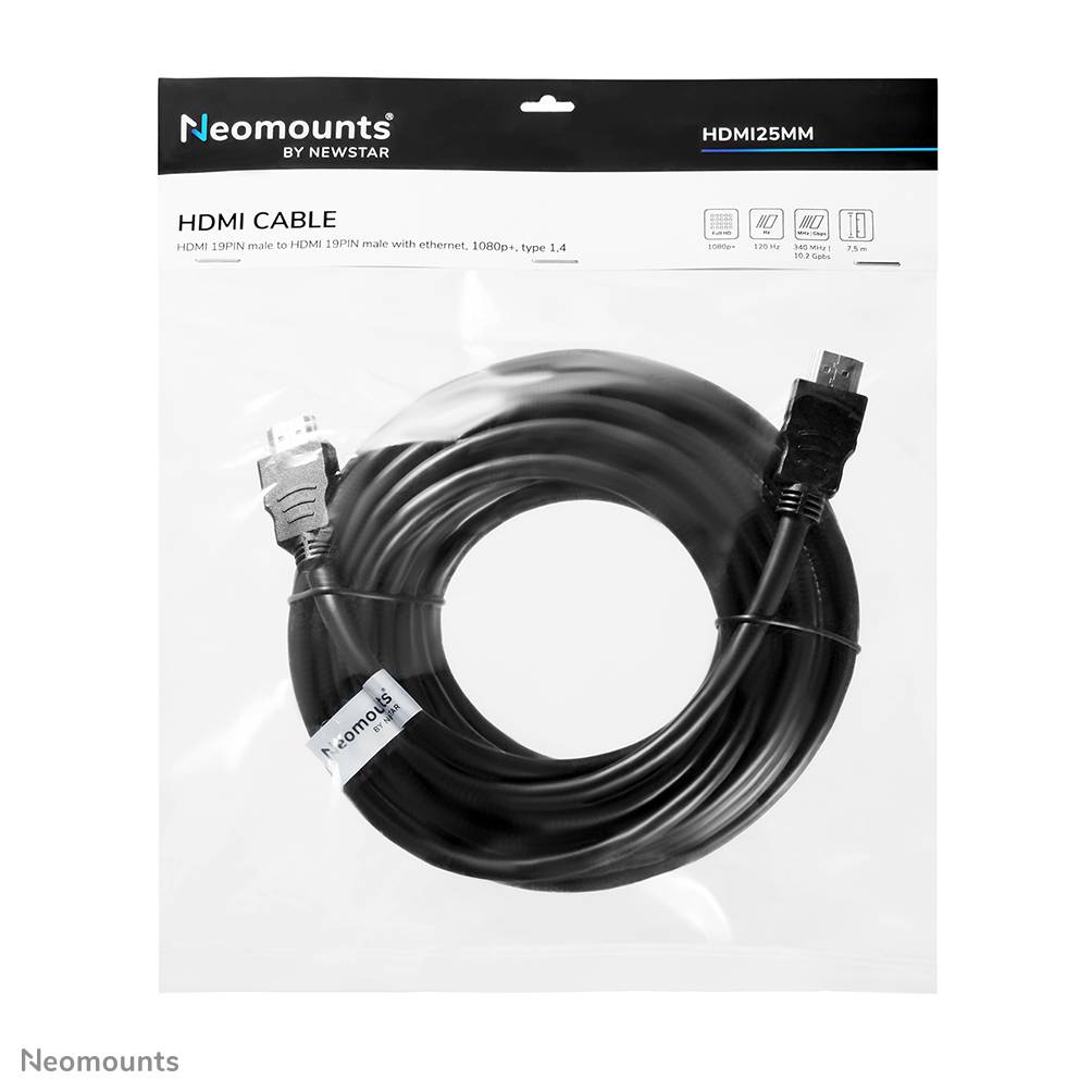 Rca Informatique - image du produit : HIGH SPEED 1.3 CABLE HDMI 19 PINS M/M 7.5 METER