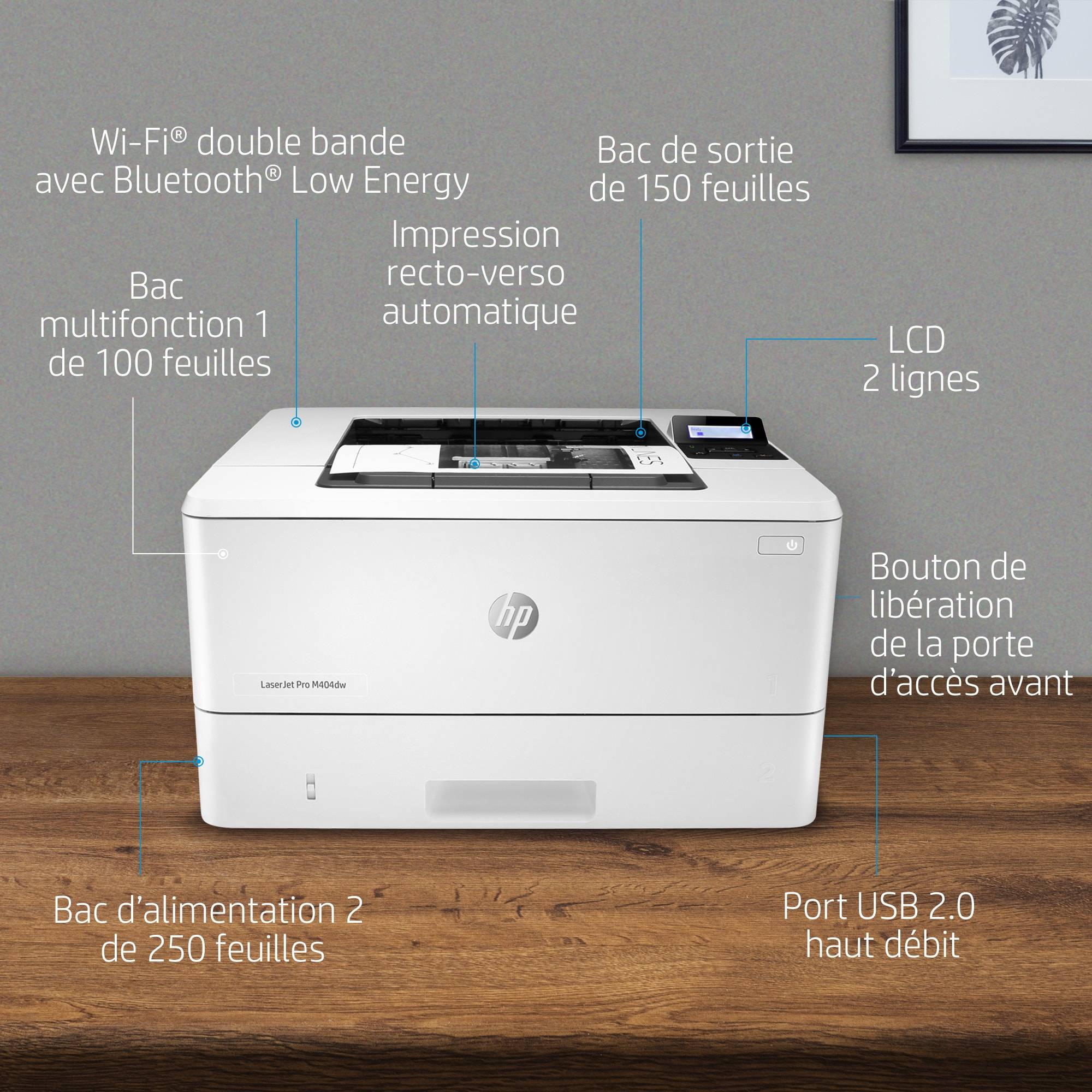 Rca Informatique - image du produit : LASERJET M404DW PRO 40PPM A4