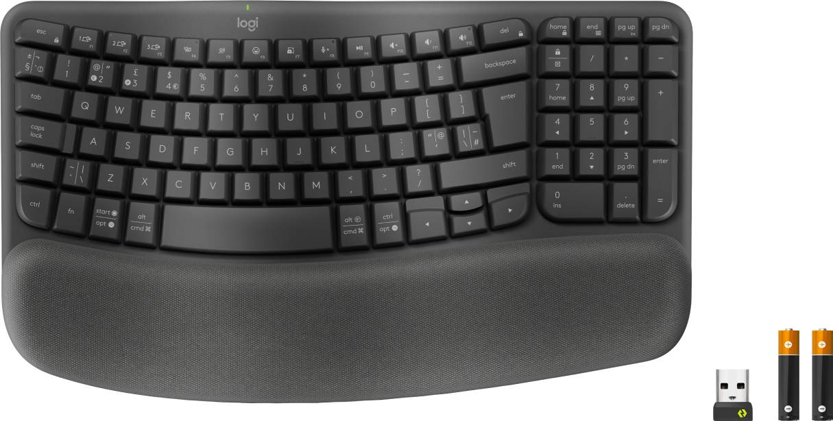 Rca Informatique - image du produit : WAVE KEYS FOR BUSINESS GRAPHITE UK - 2.4GHZ/BT INTNL-973 - B2B