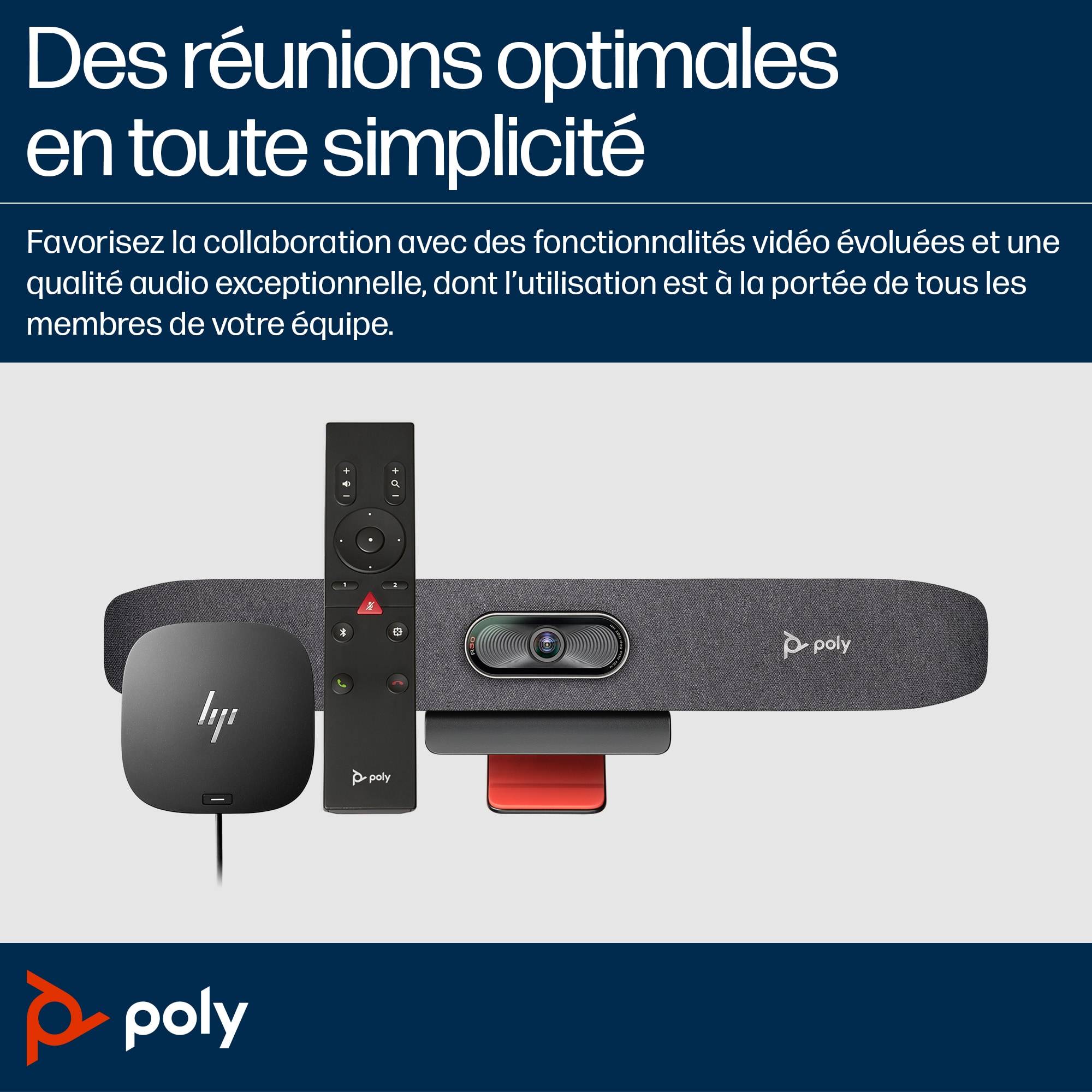 Rca Informatique - image du produit : POLY STUDIO R30 USB VIDEO BAR SWITZERLAND LOCALIZATION