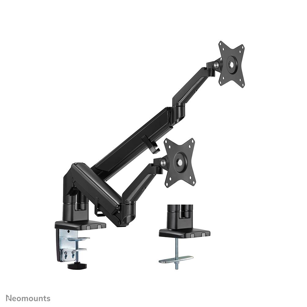 Rca Informatique - image du produit : NEWSTAR DESK MOUNT ULTRA FLAT (CLAMP/GROMMET) BLACK 17-27IN