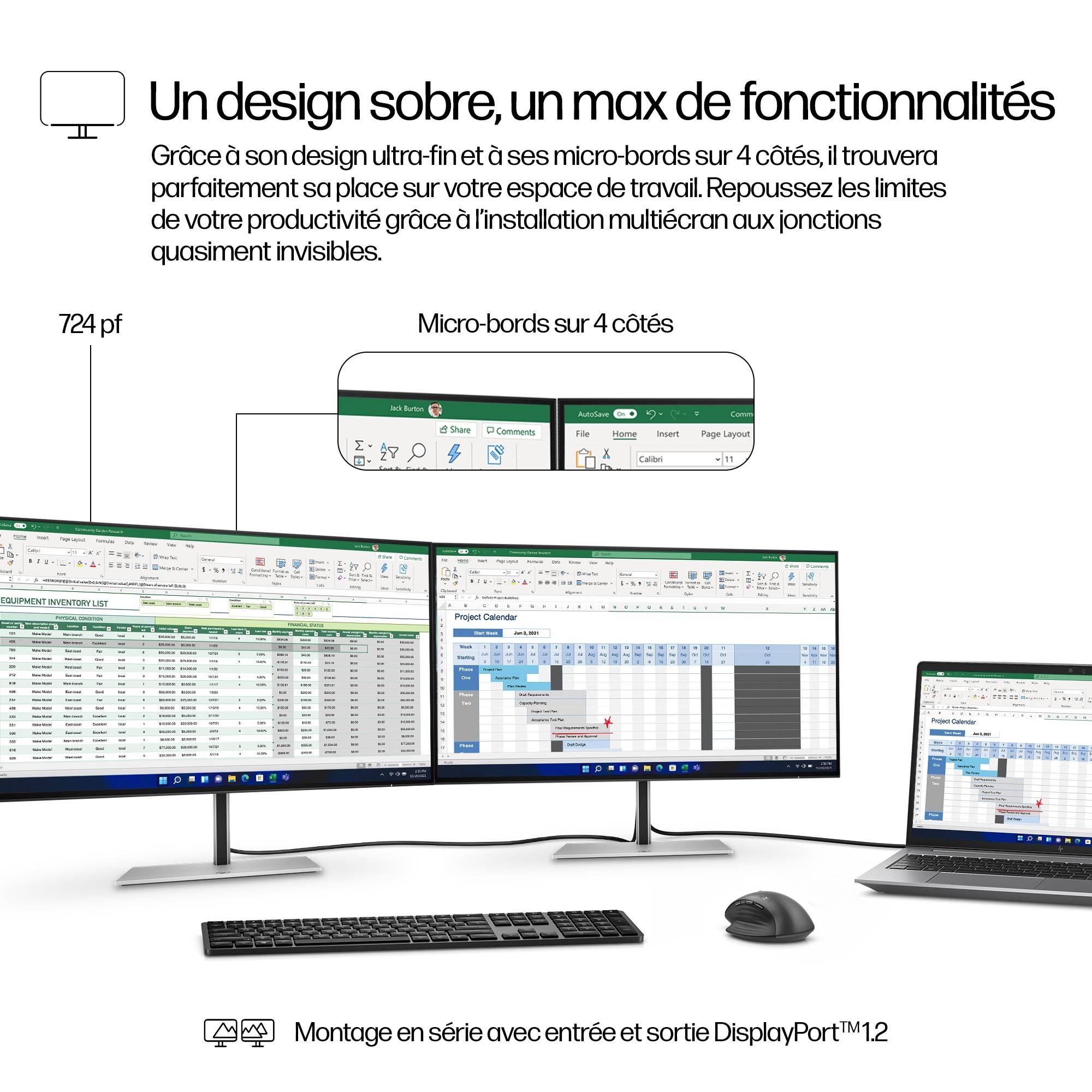 Rca Informatique - image du produit : S7 PRO 724PF FHD 23.8IN 1920X1080 16:9 HDMI/DP