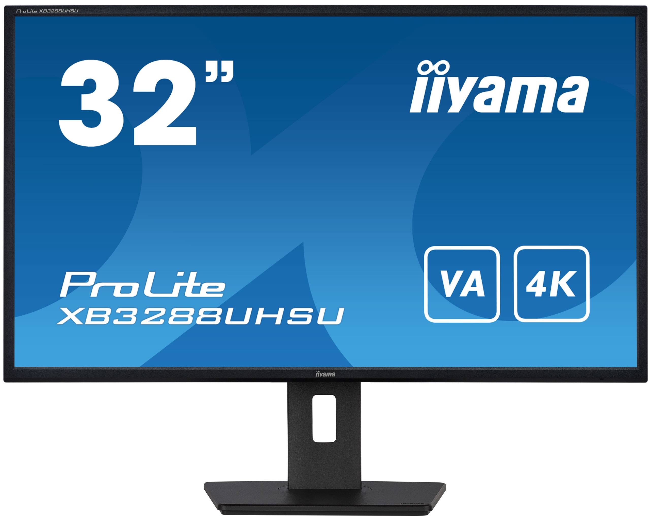 Rca Informatique - image du produit : XB3288UHSU-B5 31.5N VA 4K UHD 300CD/3MS/2HDMI/DP/2USB/HAS