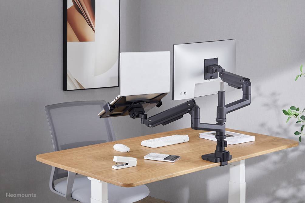 Rca Informatique - image du produit : NEOMOUNTS BY NEWSTAR LAPTOP DESK HOLDER 116IN-17IN BLACK