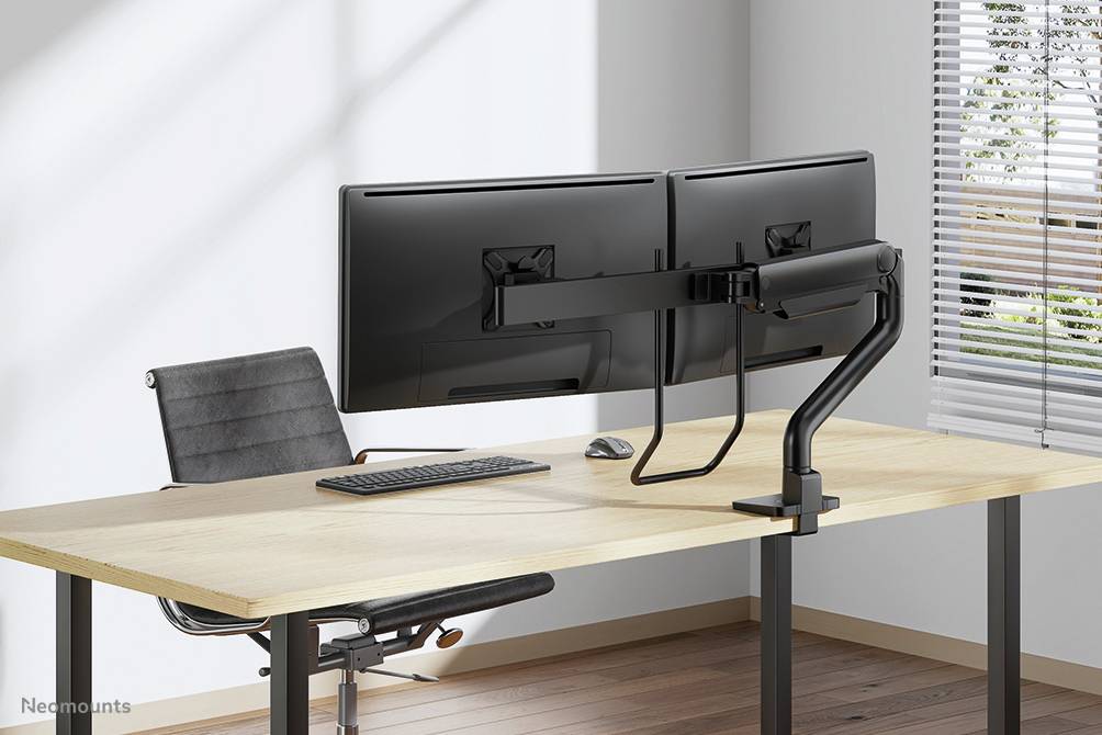 Rca Informatique - image du produit : NEOMOUNTS SELECT DESK MOUNT DOUBLE DISPLAY CROSSBAR (TOPFIX