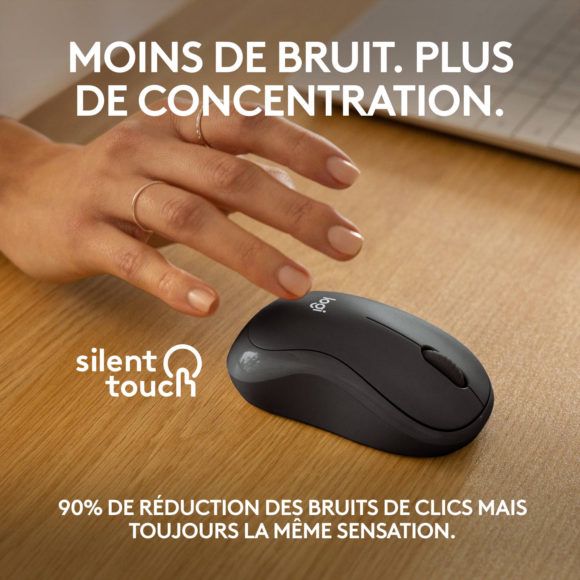 Rca Informatique - image du produit : LOGITECH M240 SILENT BT MOUSE GRAPHITE - EMEA-808