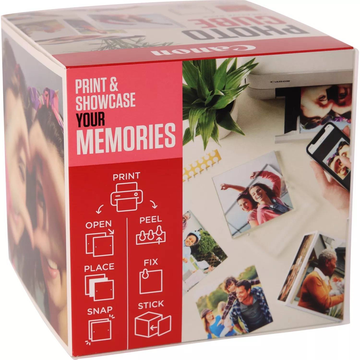 Rca Informatique - image du produit : PP-201 5X5 PHOTO CUBE CREATIVE PACK WHITE PINK (40SHEETS) + ACR