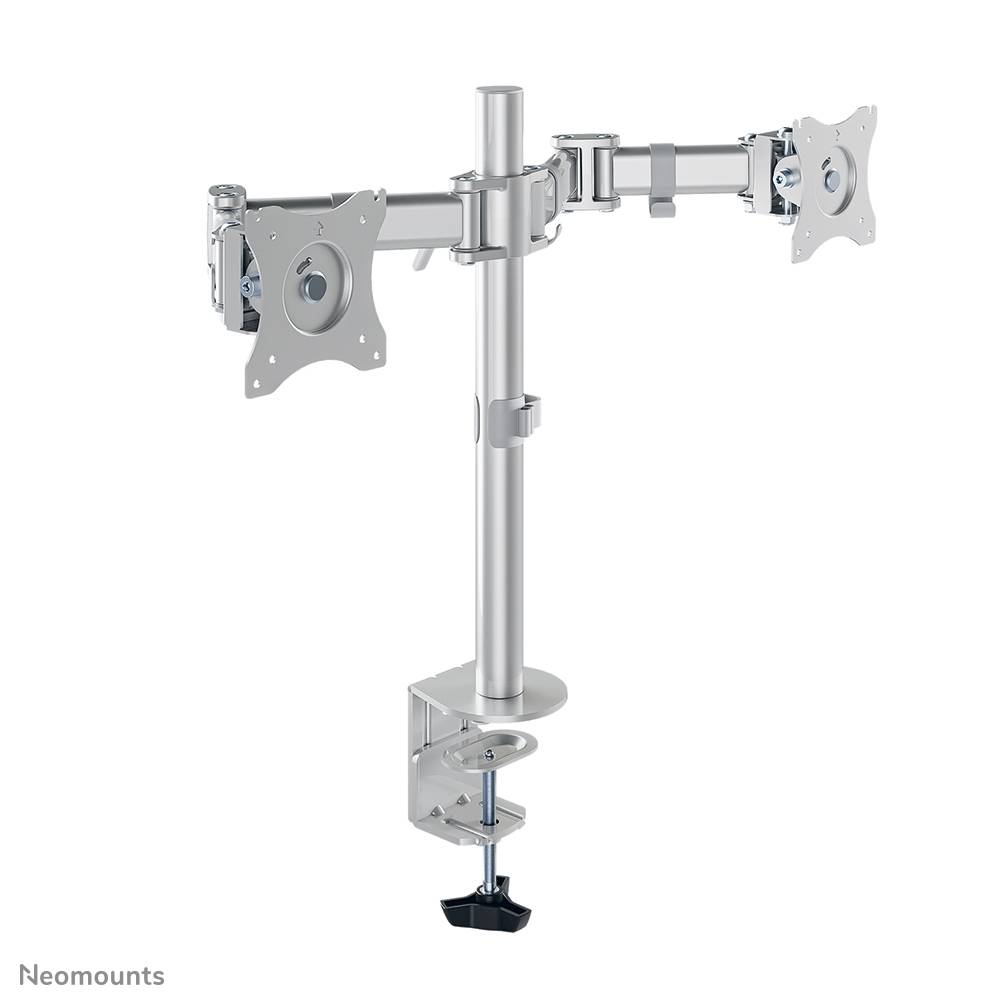 Rca Informatique - image du produit : DESK MOUNT DUAL 10-27IN SILVER CLMP/GRM.MAX16KG.75X75TO100X100M