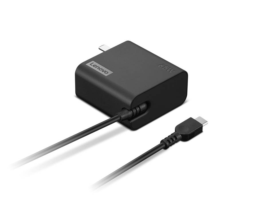 Rca Informatique - image du produit : LENOVO 65W USB-C WALL ADAPTER - EU