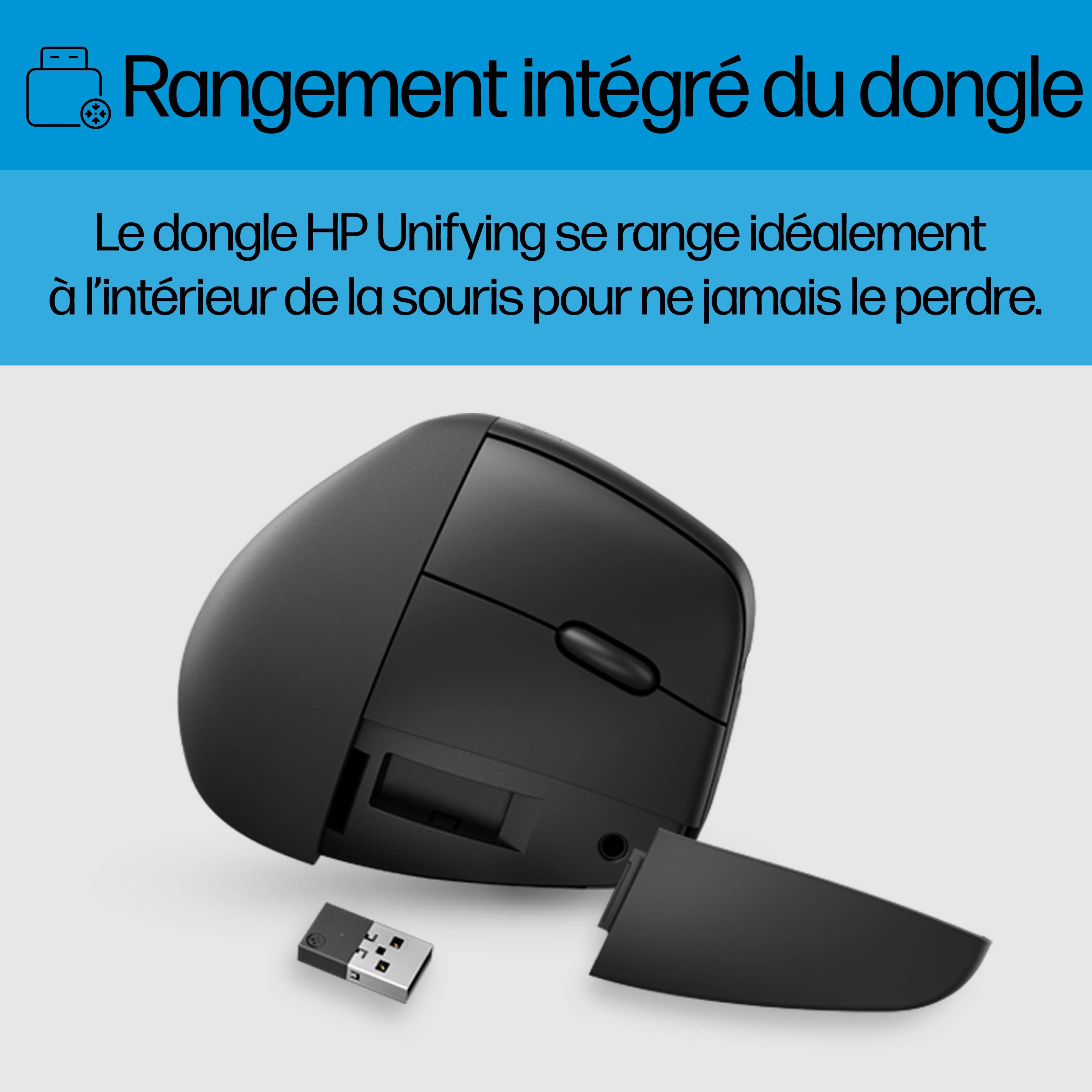 Rca Informatique - image du produit : HP 925 ERGO VRTCL WIRELESS MOUSE