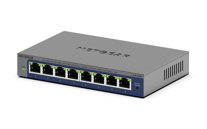 Rca Informatique - Image du produit : 8PT GIGABIT PLUS SWITCH (GS108E)