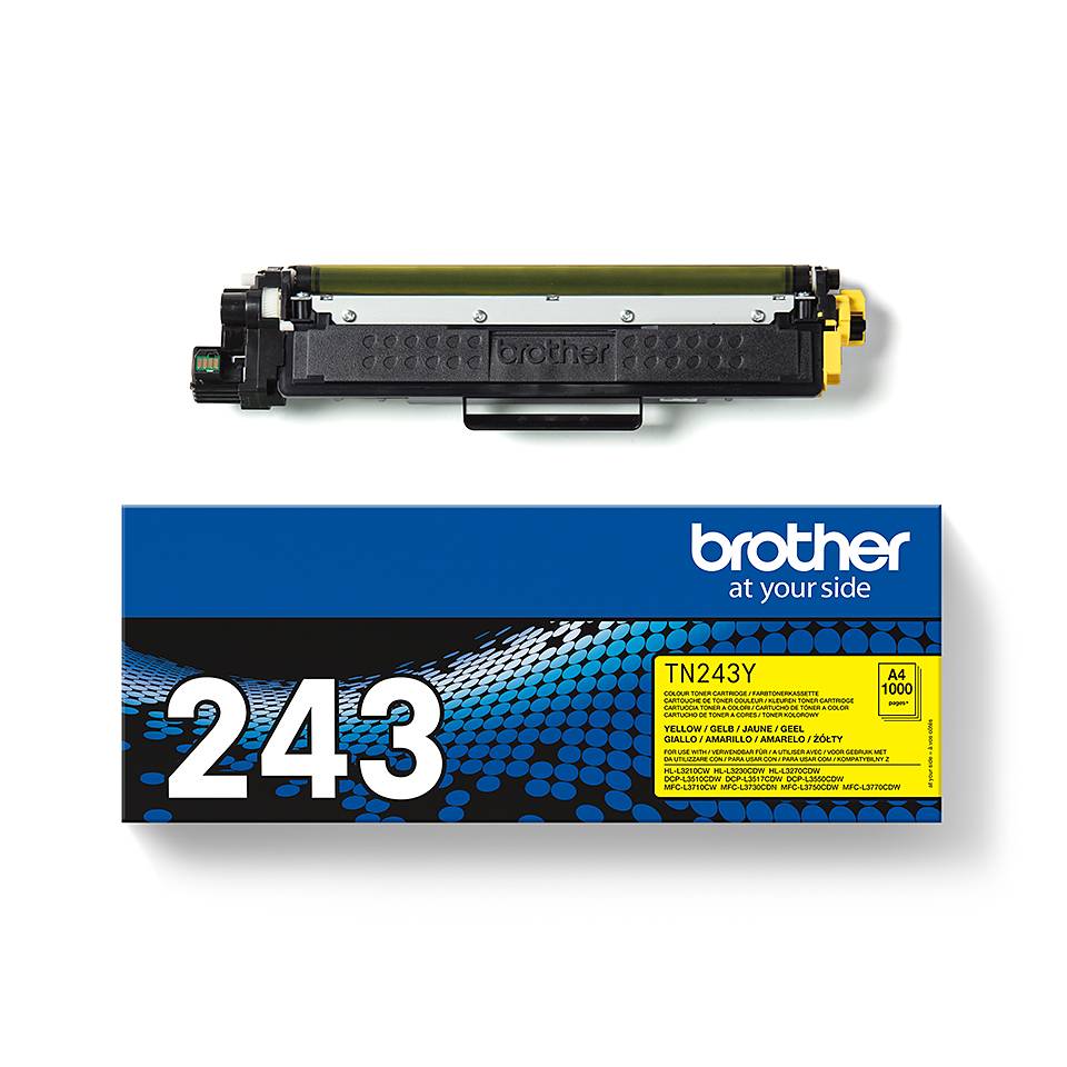 Rca Informatique - image du produit : TN-243Y TONER YELLOW 1000 PAGES F/ DCP-L3510CDW L3550CDW