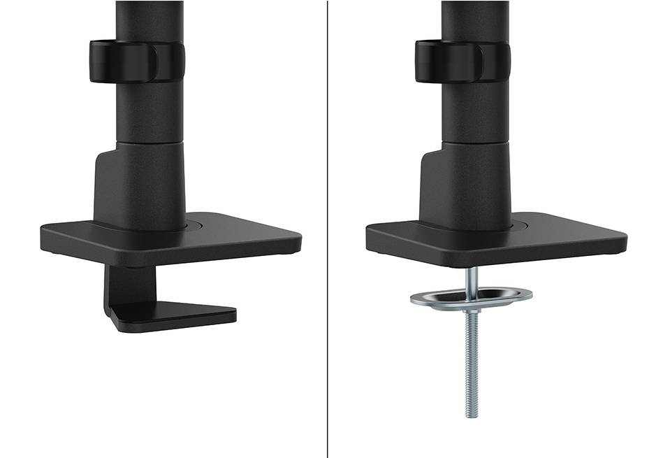 Rca Informatique - image du produit : NEXT ONE SL DESK MOUNT DOUBLE DISPLAY SLIDING VESA BLACK