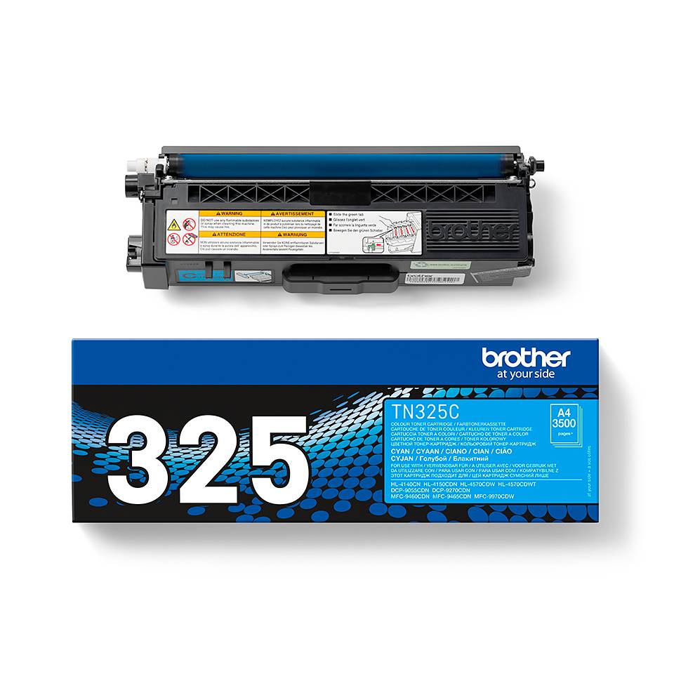 Rca Informatique - image du produit : TN-325C TONER CYAN 3500 PG F/ HL4150CDN/4570CDW/4570CDWT