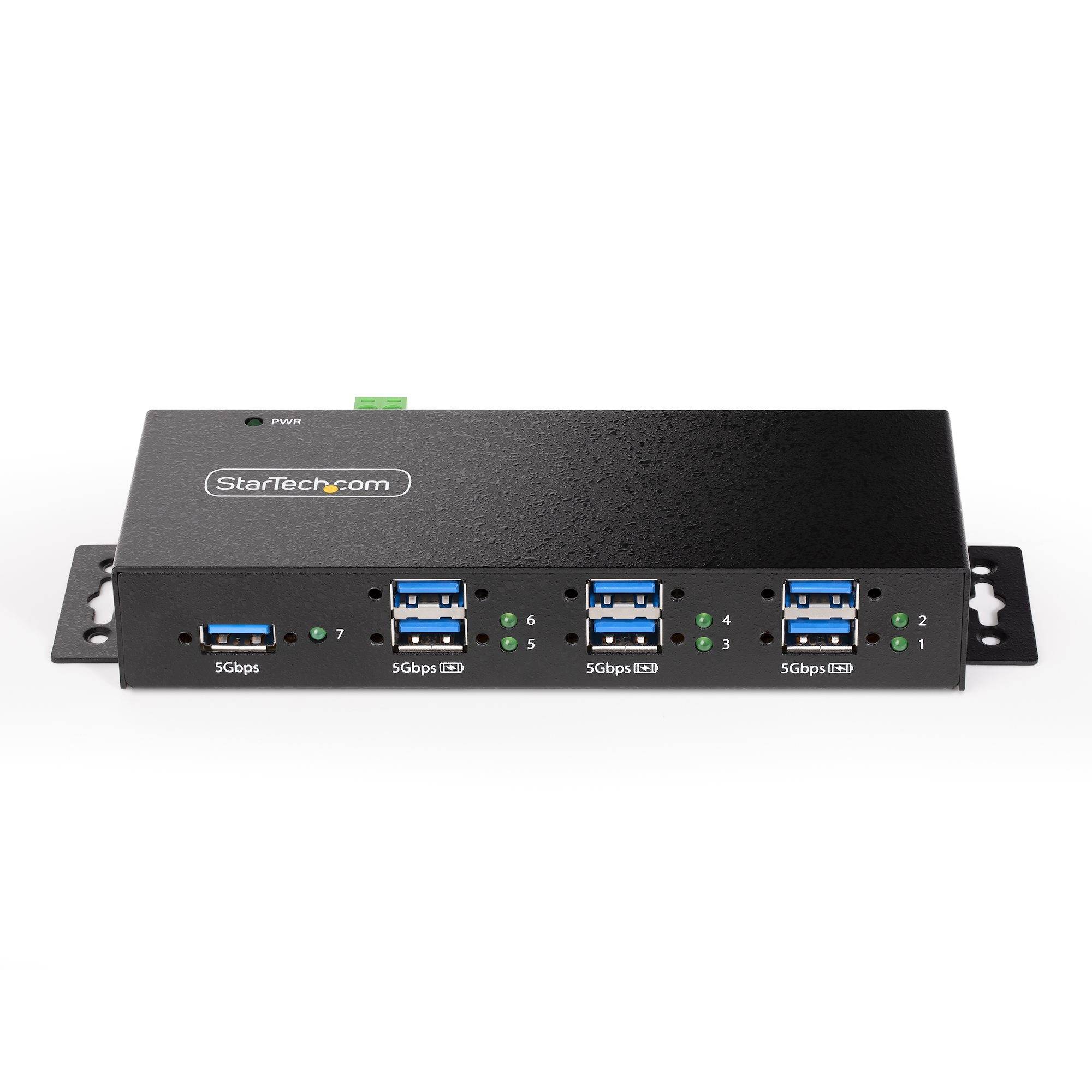 Rca Informatique - image du produit : 7-PORT MANAGED INDUSTRIAL USB HUB USB 3.0/3.1/3.2 G1 5GBPS