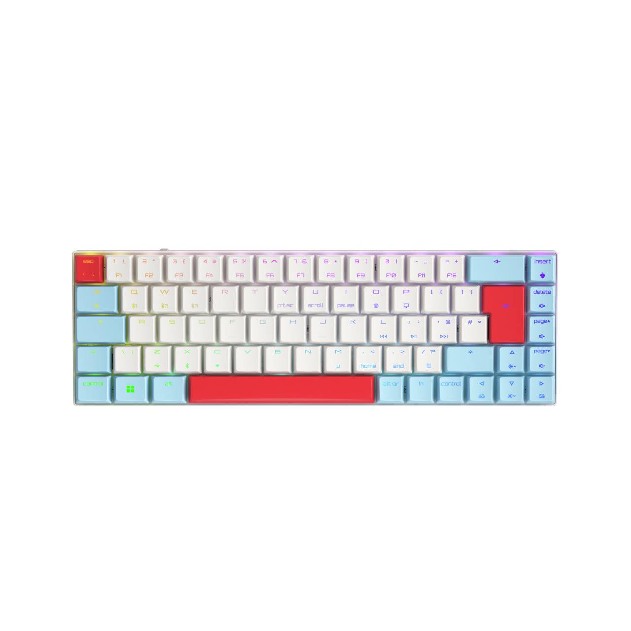 Rca Informatique - image du produit : CHERRY MX-LP 2.1 COMPACT WIRELESS BT UK-ENGLISH WHITE