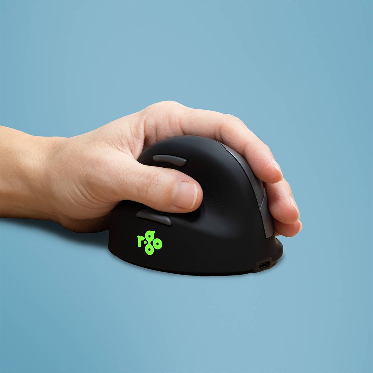 Rca Informatique - image du produit : R-GO HE ERGONOMIC MOUSE MEDIUM LEFT HANDED WIRELESS