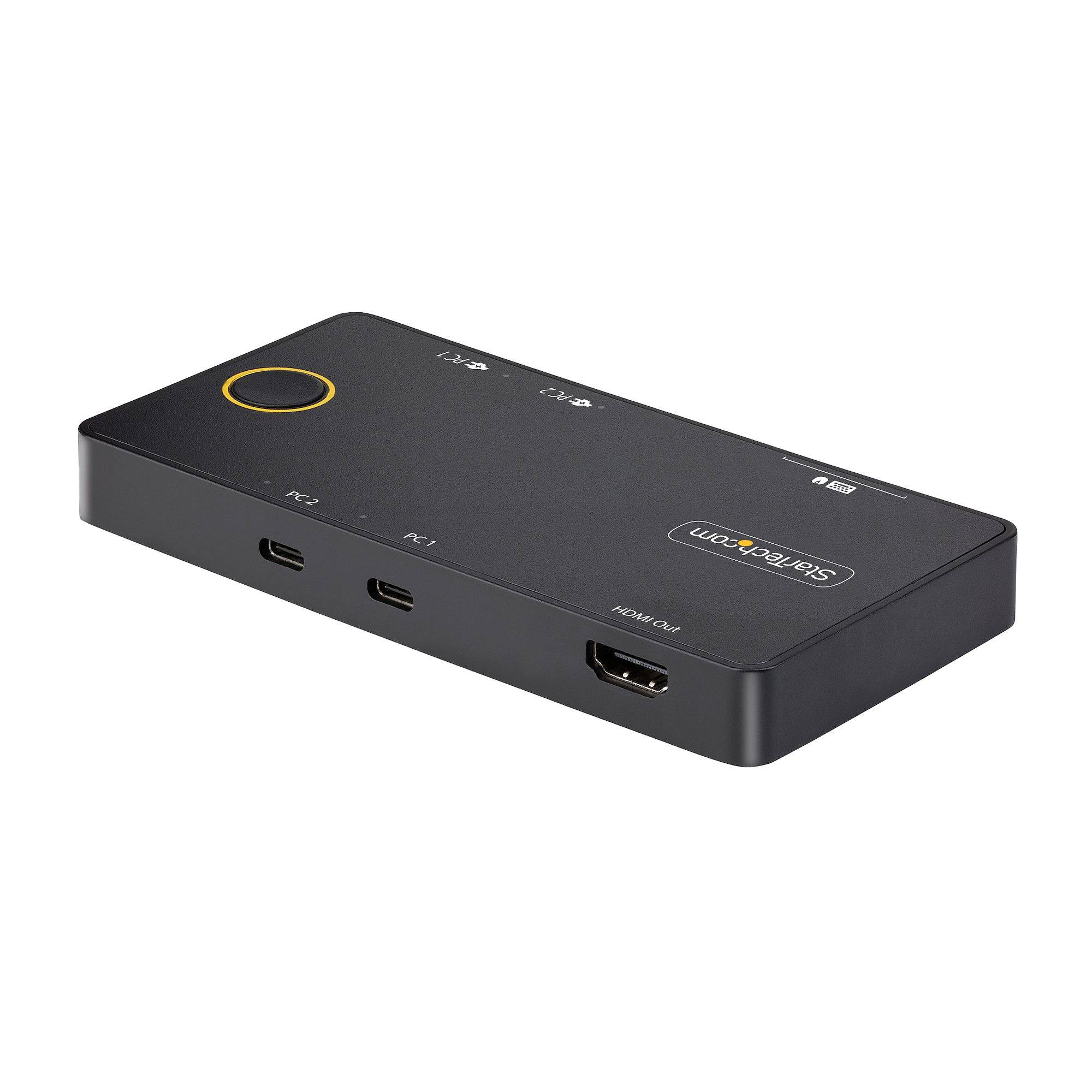 Rca Informatique - image du produit : USB-C KVM SWITCH 4K 60HZ -DUAL 100W PD PASS-THROUGH