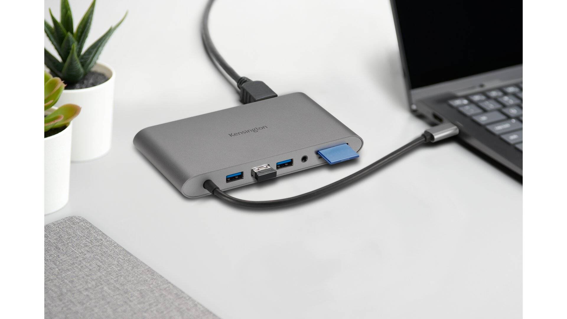 Rca Informatique - image du produit : KENSINGTON UH1440P MOBILE USB-C 8-IN-1 DOCKINGSTATION