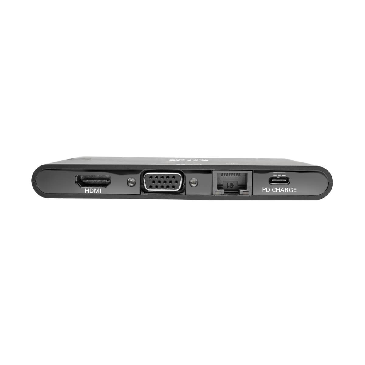 Rca Informatique - image du produit : USB-C LAPTOP DOCKING STATION HDMI/VGA THUNDERBOLT 3 BLK