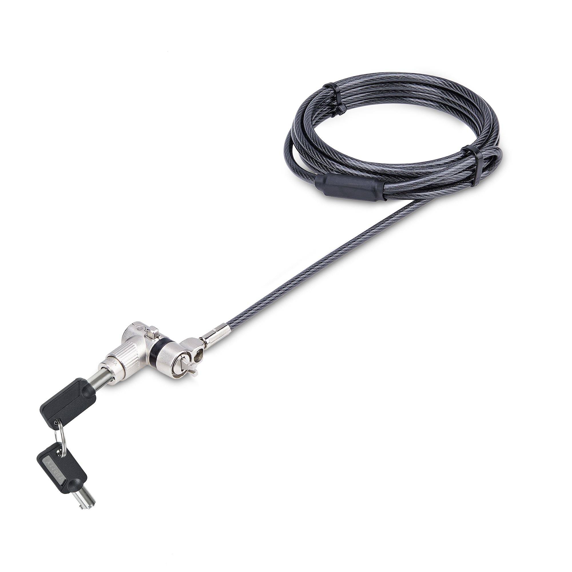 Rca Informatique - image du produit : UNIVERSAL LAPTOP LOCK 2M 3-IN-1 LOCKING SECURITY CABLE