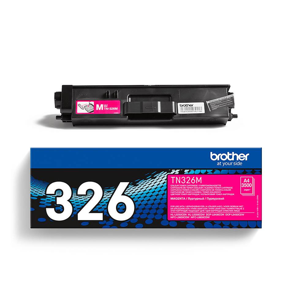 Rca Informatique - image du produit : TN-326M TONER MAGENTA HC 3500PG F/ HLL8250CDN/8350CDW DCPL8400CD