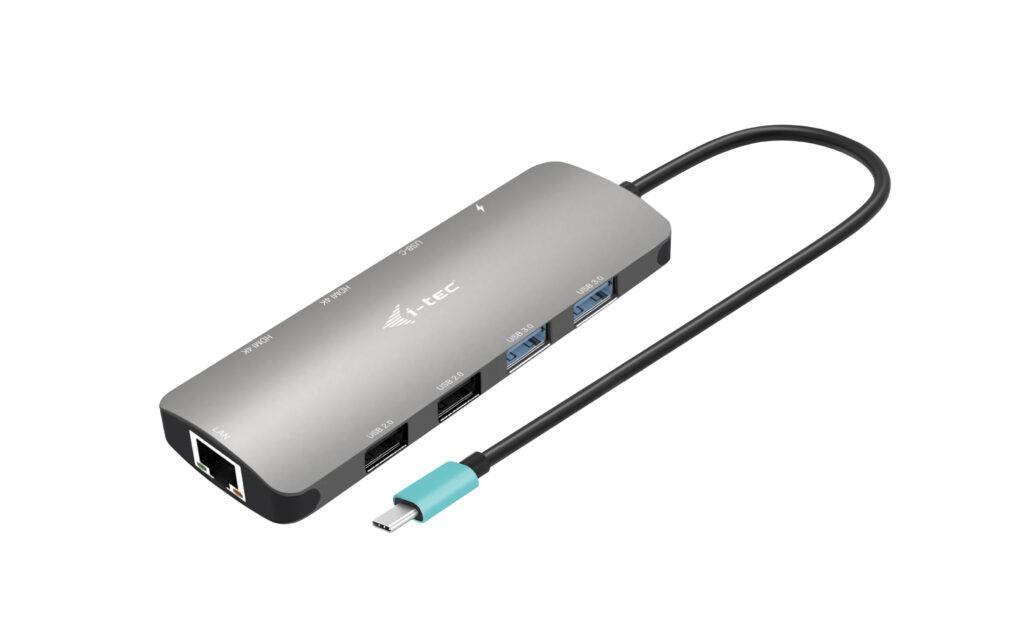 Rca Informatique - Image du produit : USB-C METAL NANO 2X HDMI DOCKING STATION + PD 100W