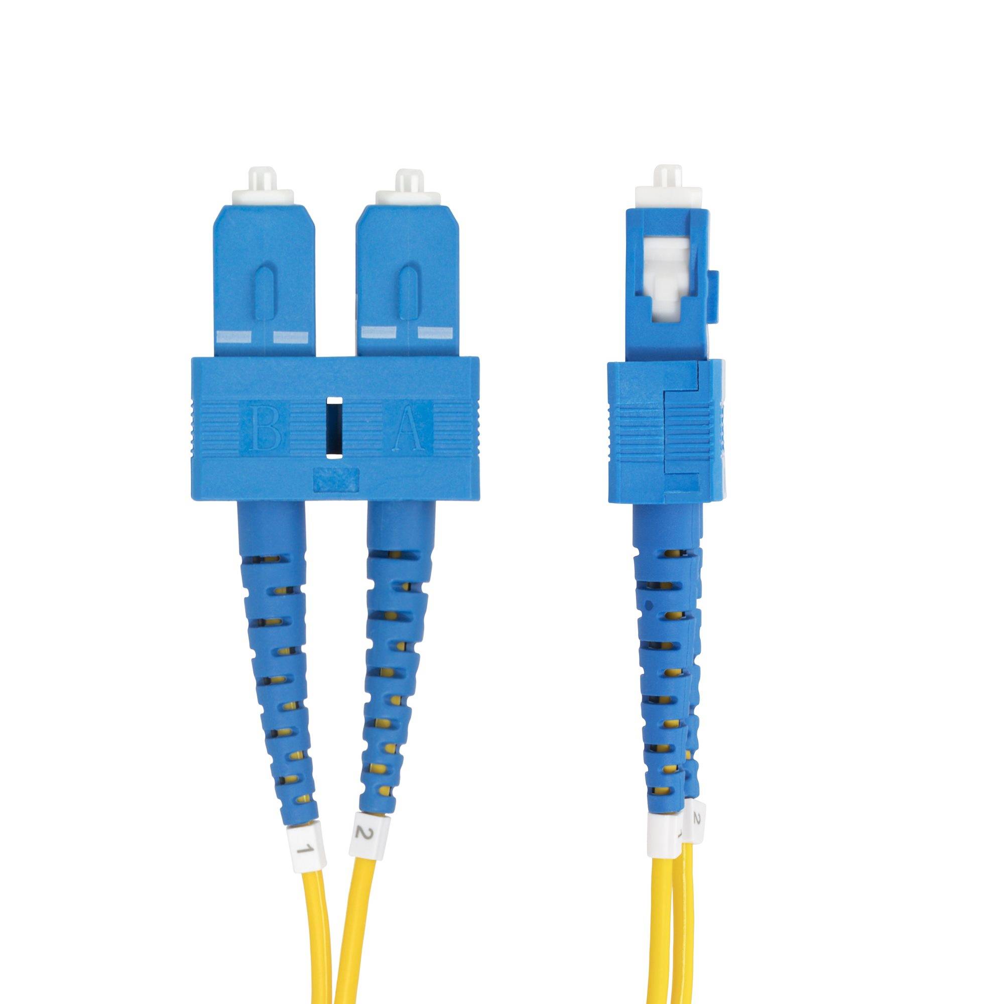 Rca Informatique - image du produit : SC/SC SINGLE MODE FIBER CABLE OS2/UPC/DUPLEX/LSZH