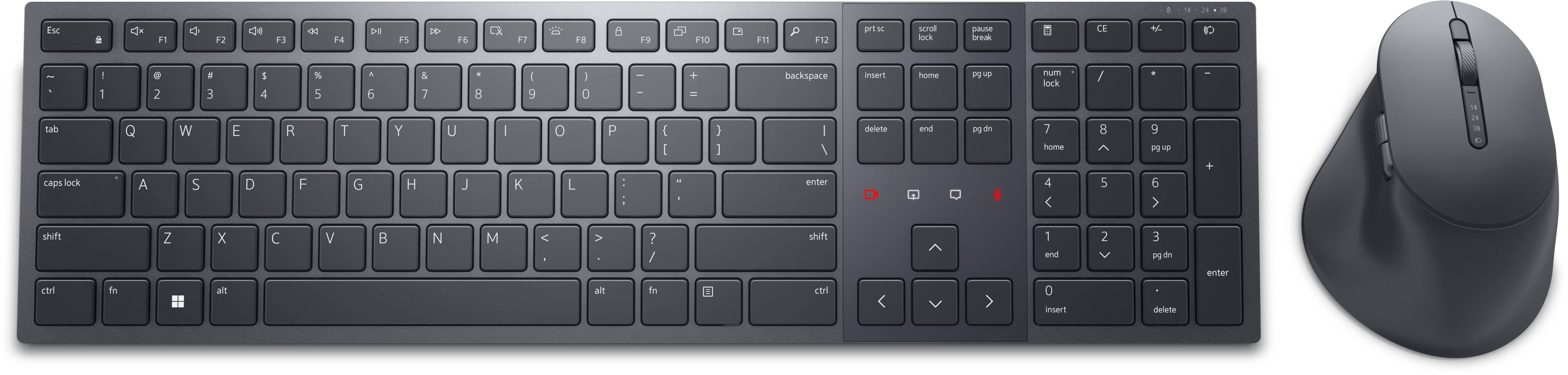 Rca Informatique - image du produit : DELL PREMIER COLLABORATION KEYBOARD AND MOUSE - KM900 - FRE