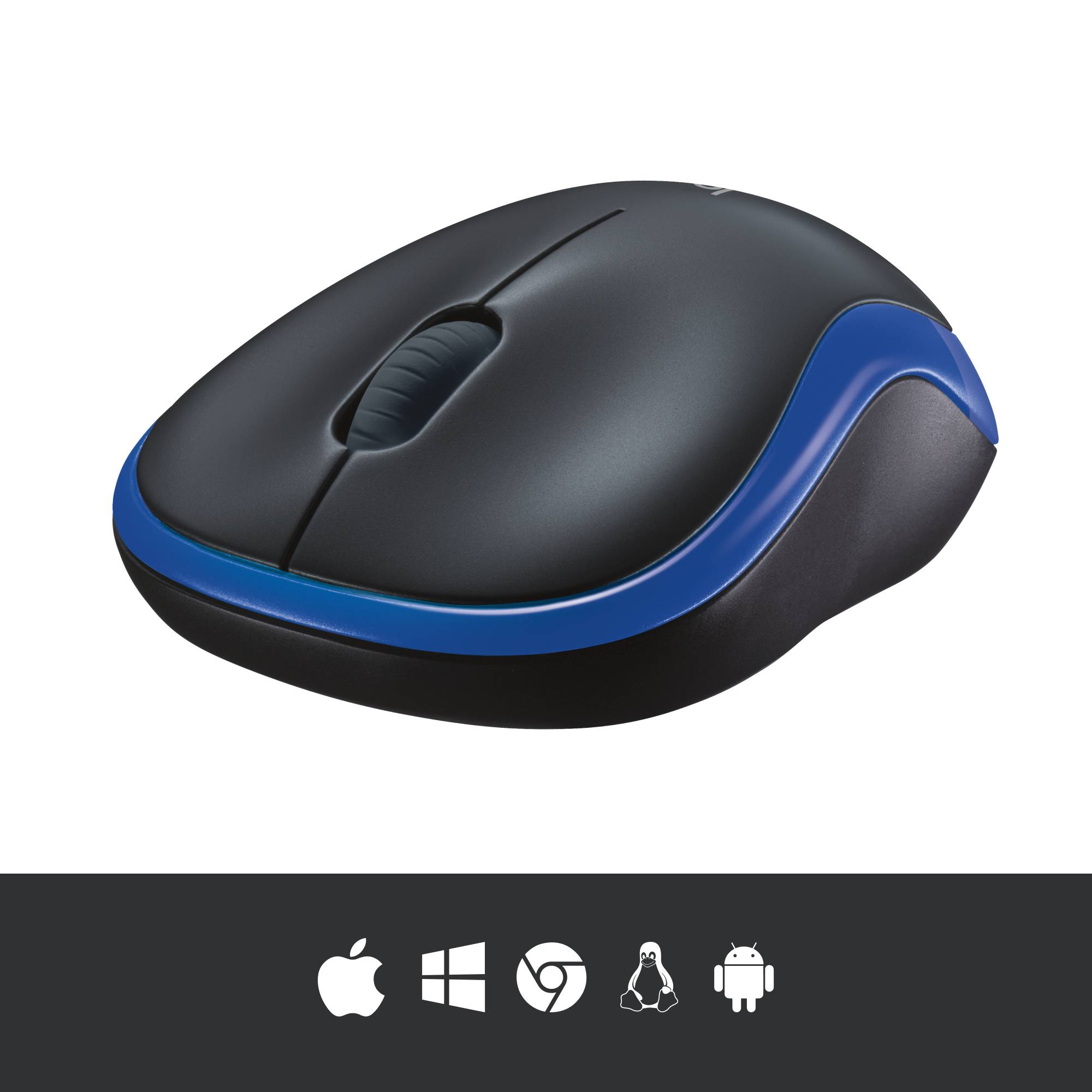 Rca Informatique - image du produit : WIRELESS MOUSE M185 BLUE USB CORDLESS