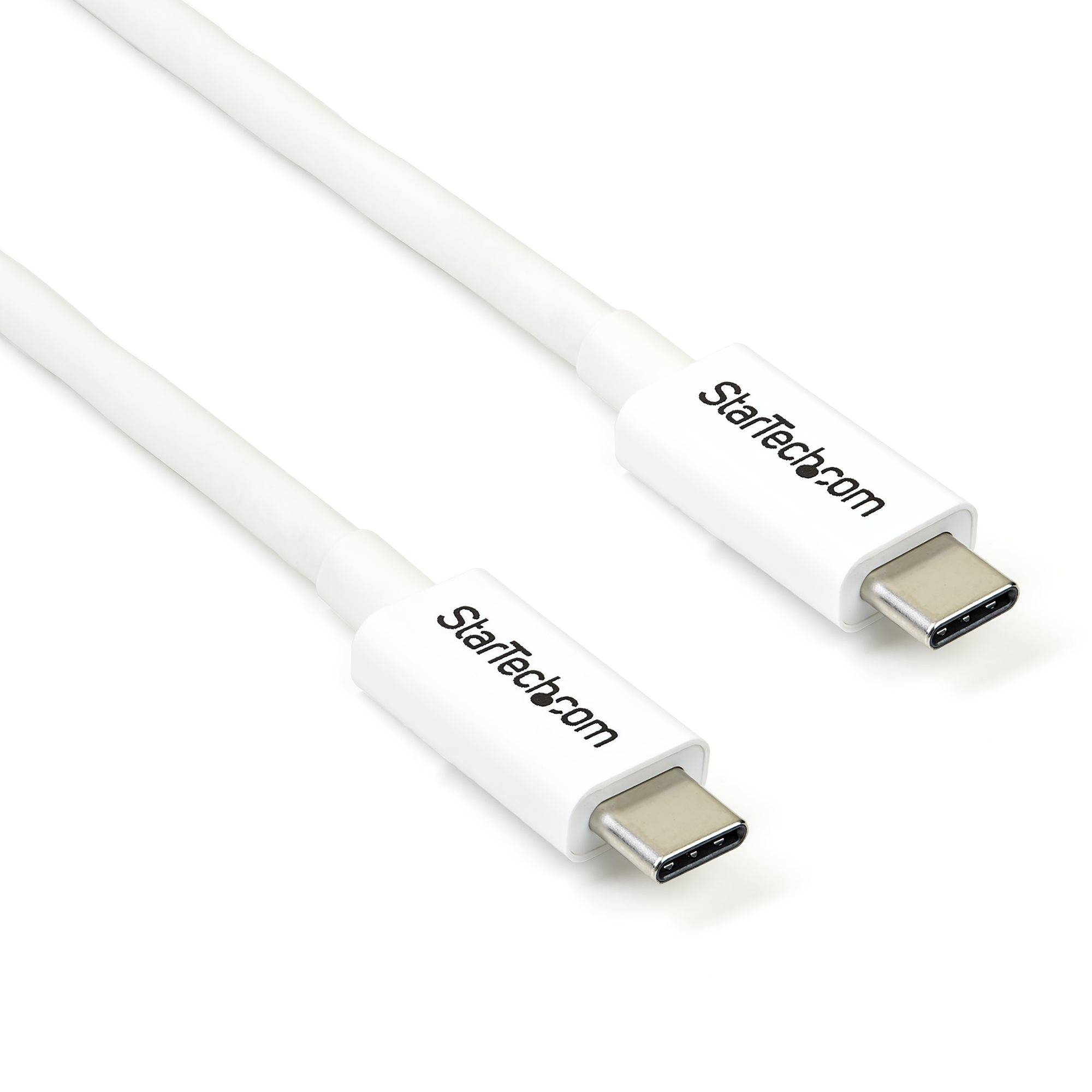 Rca Informatique - image du produit : 2M THUNDERBOLT 3 USB C CABLE 20GBPS - WHITE