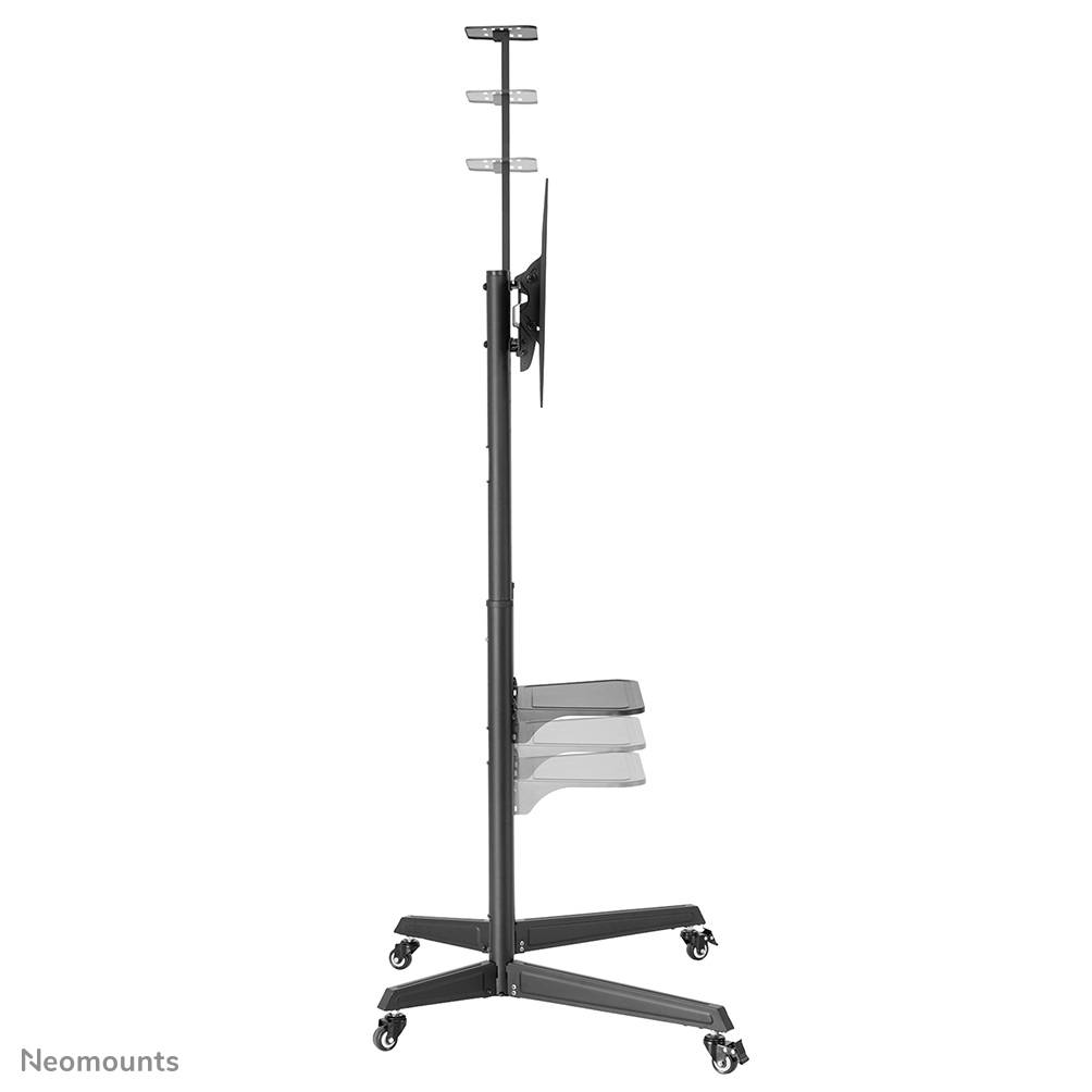 Rca Informatique - image du produit : MOBILE FLOOR STAND INCL. AV- AND CAM SHELF (HEIGHT ADJUSTABLE