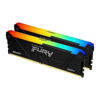 Rca Informatique - Image du produit : 16GB DDR4-3733MT/S CL19 DIMM (KIT OF 2) FURY BEAST RGB