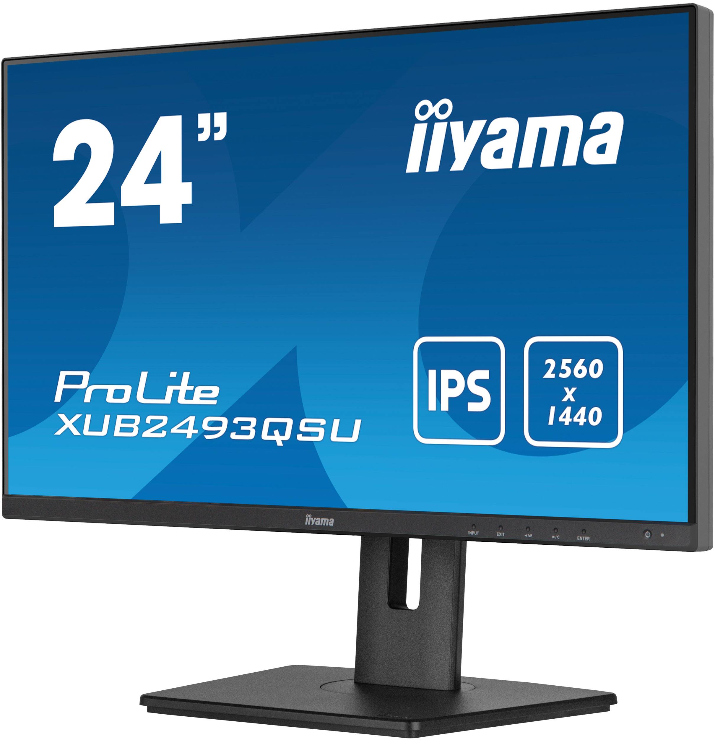 Rca Informatique - image du produit : XUB2493QSU-B5 23.8IN IPS WQHD 300CD/4MS/HDMI/DP/3USB/HAS