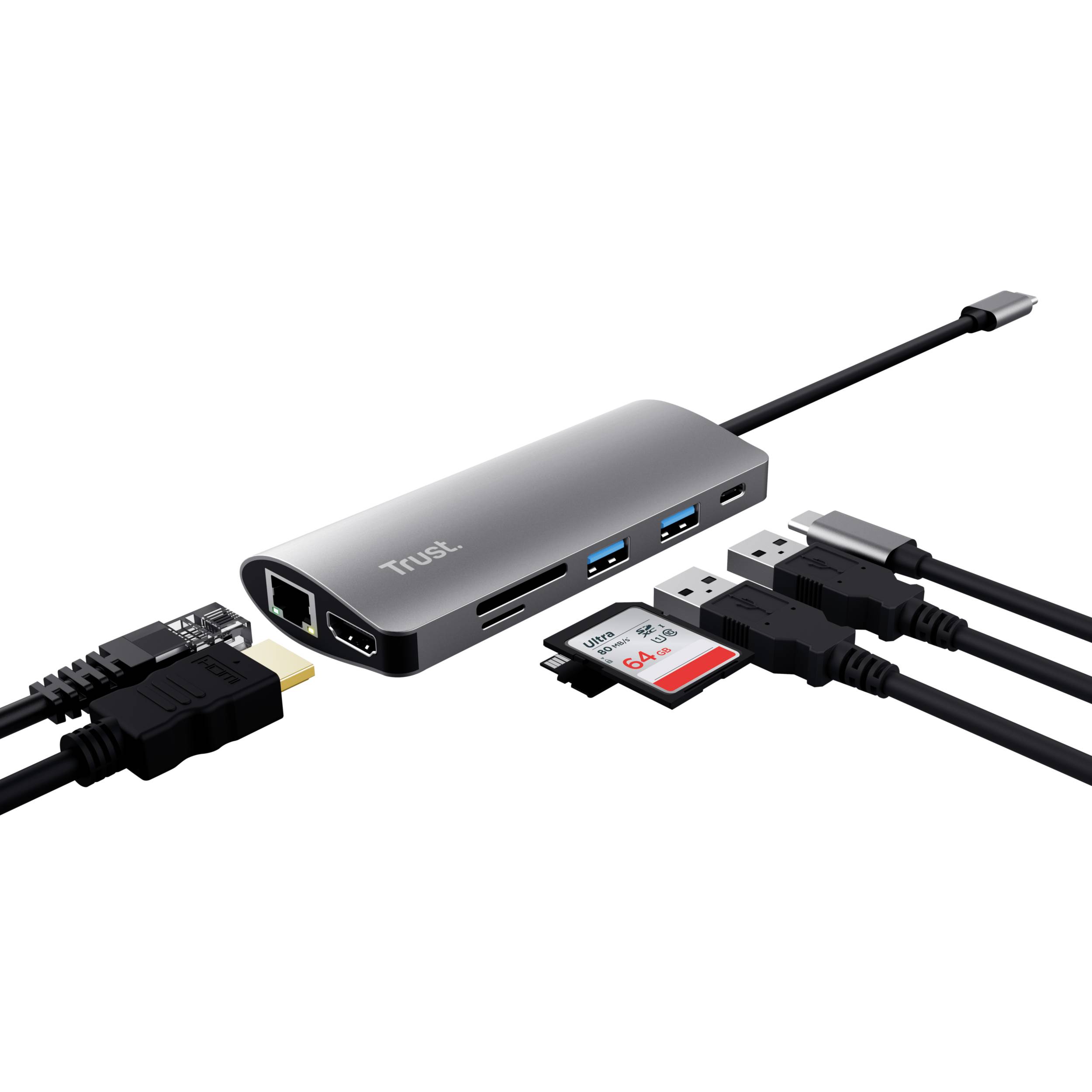 Rca Informatique - image du produit : DALYX 7-IN-1 USB-C ADAPTER BQ 40