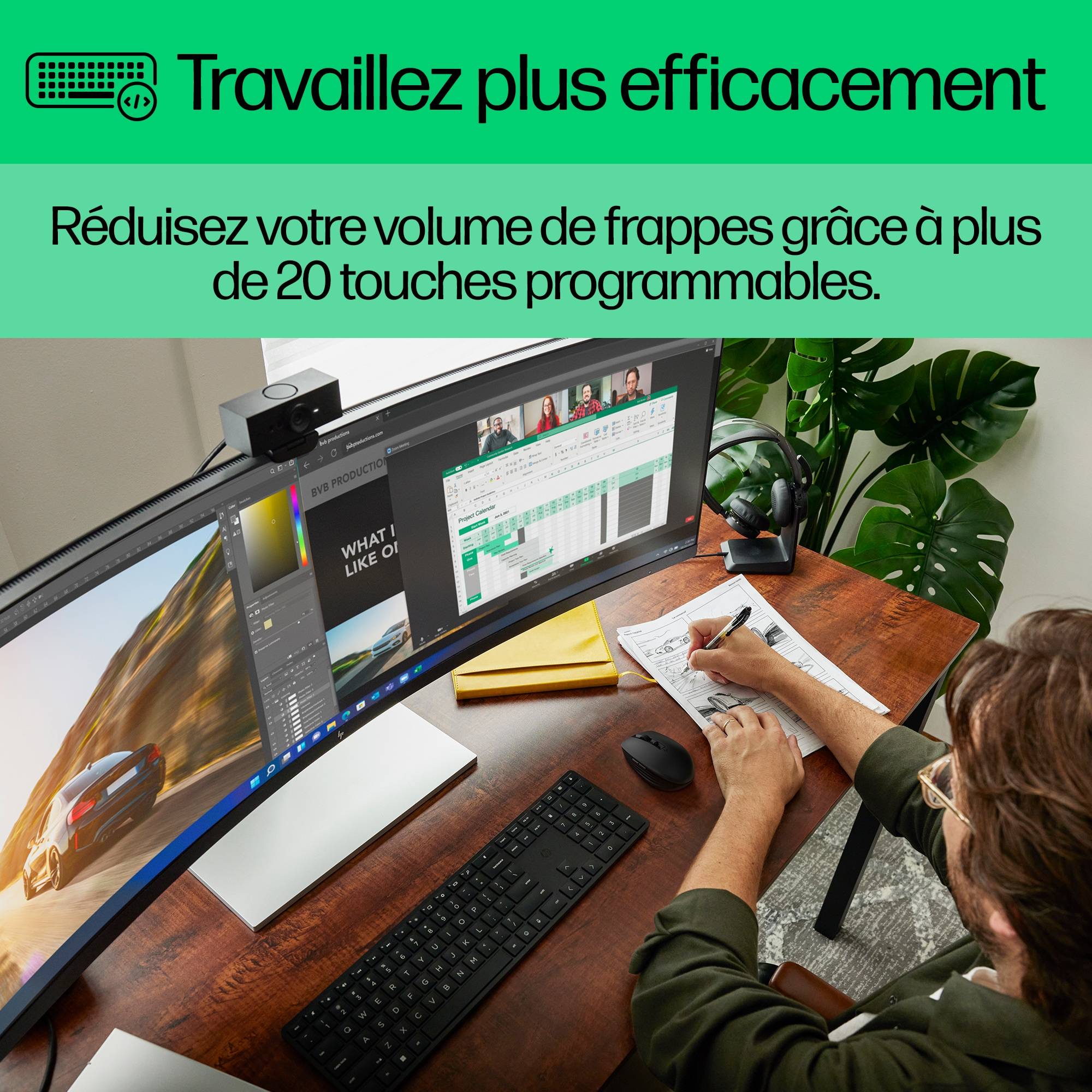 Rca Informatique - image du produit : HP 650 WIRELESS KB/MSE COMBO